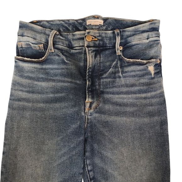 Good American Good Waist Skinny Cropped Jeans Sz 6 - Picture 7 of 16